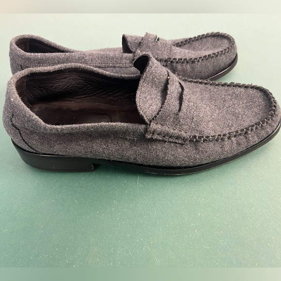 Saks Fifth Avenue Made in Italy grey loafers size 8 - Picture 3 of 7